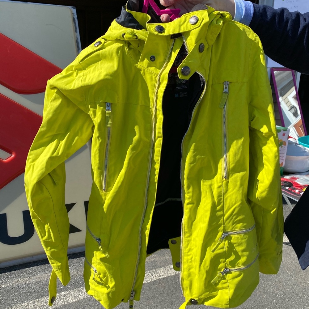Bright neon yellow Burton Jacket!